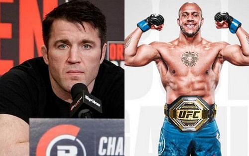 Chael Sonnen (left) and Ciryl Gane (right)