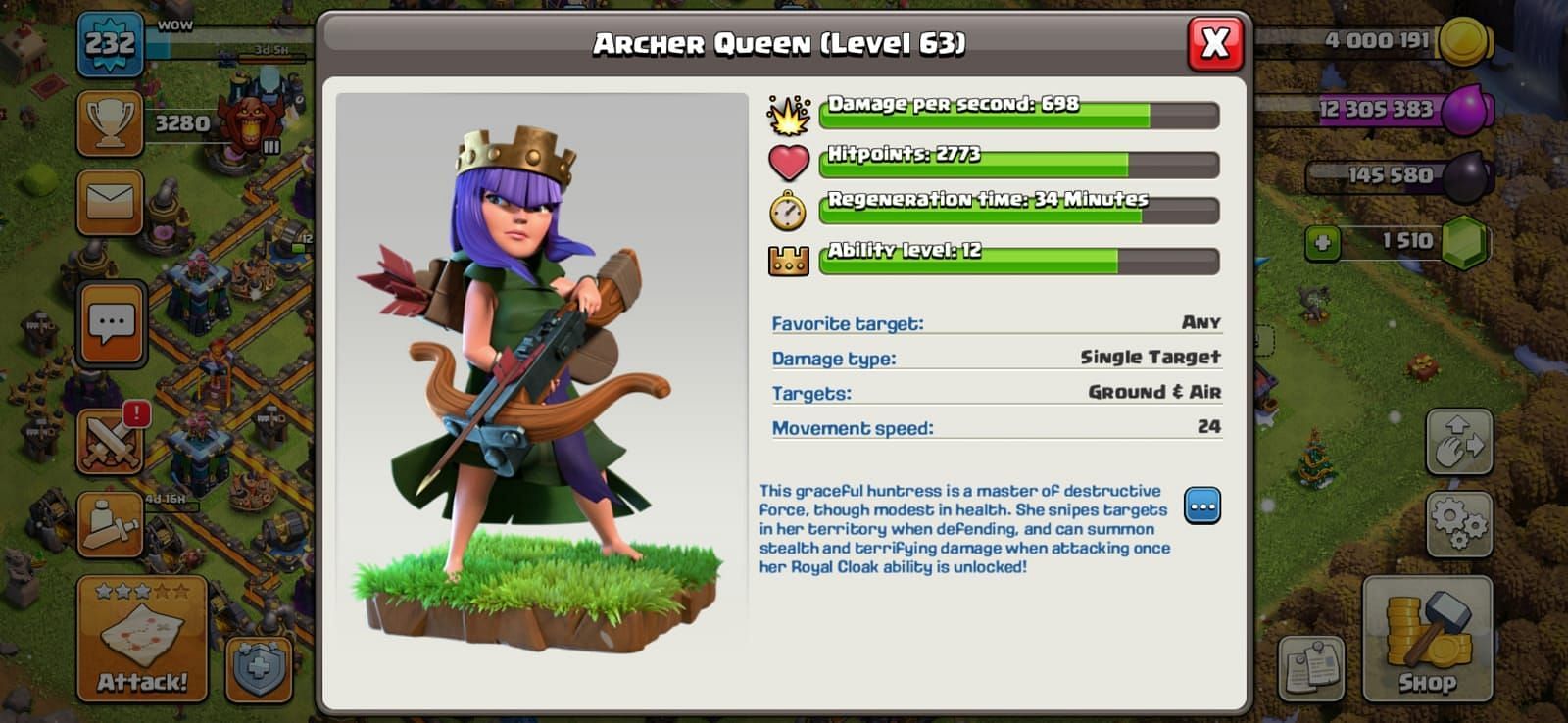The Archer Queen (Image via Clash of Clans)