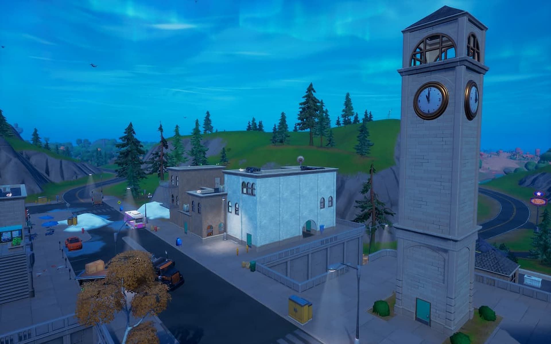 Tilted Towers has returned in Fortnite Chapter 3 Season 1 (Image via Epic Games)