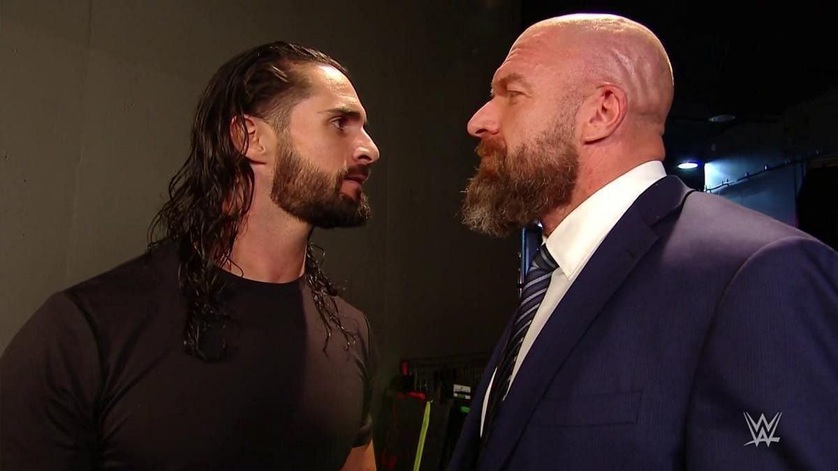 Seth Rollins and his mentor Triple H