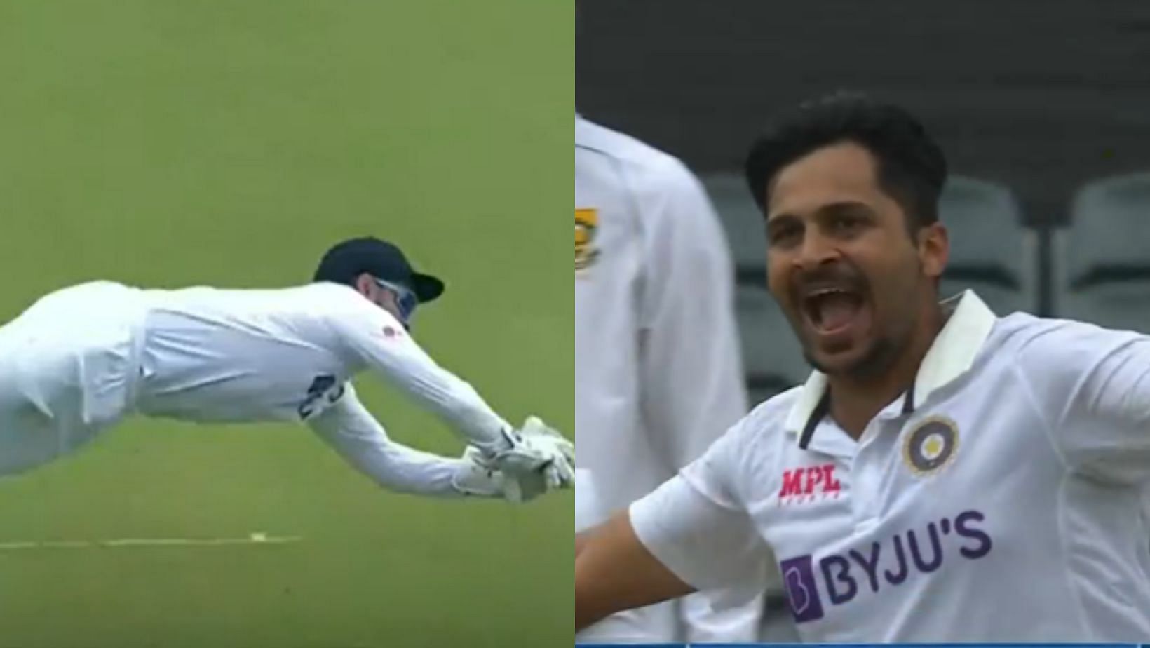 Snippets from Rishabh Pant (L) and Shardul Thakur&#039;s magic moment.