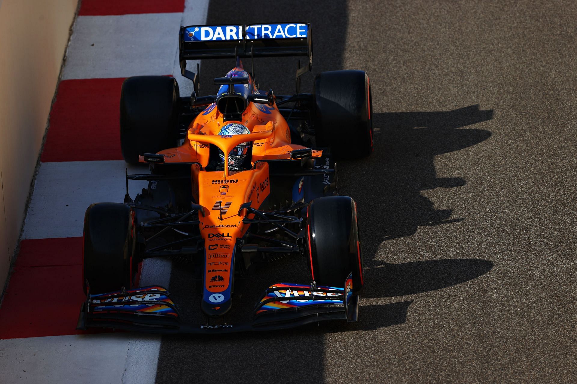 McLaren&#039;s Lando Norris in action at the 2021 Abu Dhabi Grand Prix (Photo by Clive Rose/Getty Images)