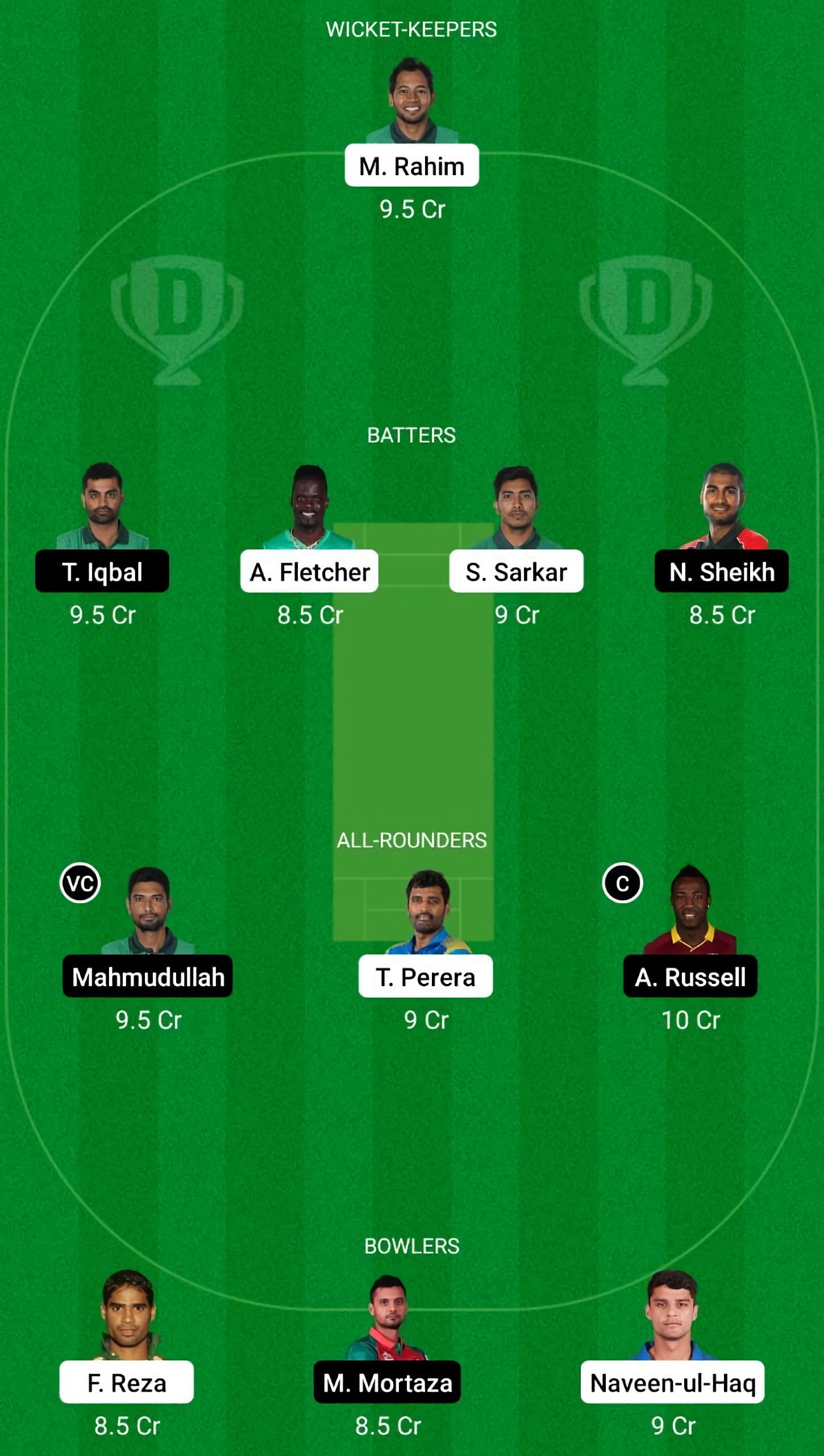 KHT vs MGD Dream11 Fantasy Suggestion #1