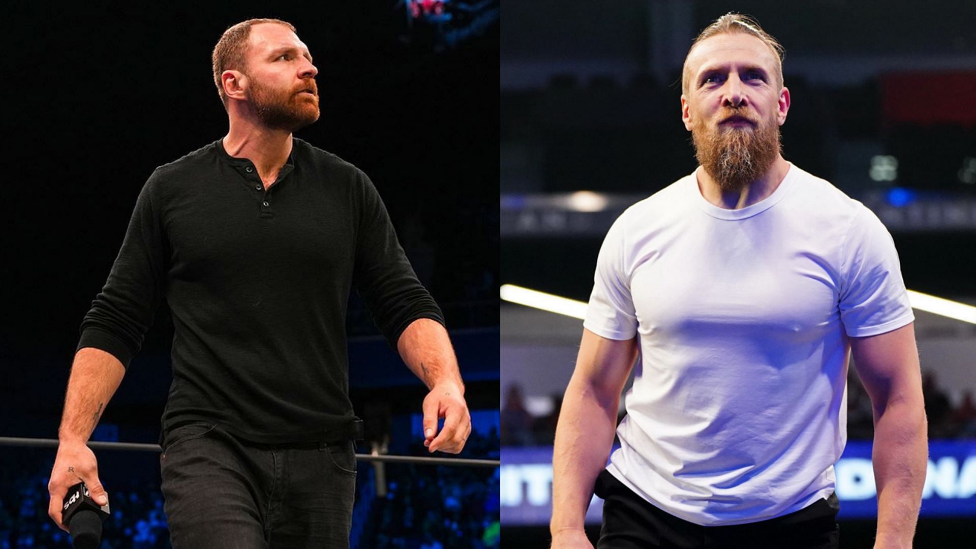 AEW is teasing a potential feud between Jon Moxley (left) and Bryan Danielson (right)