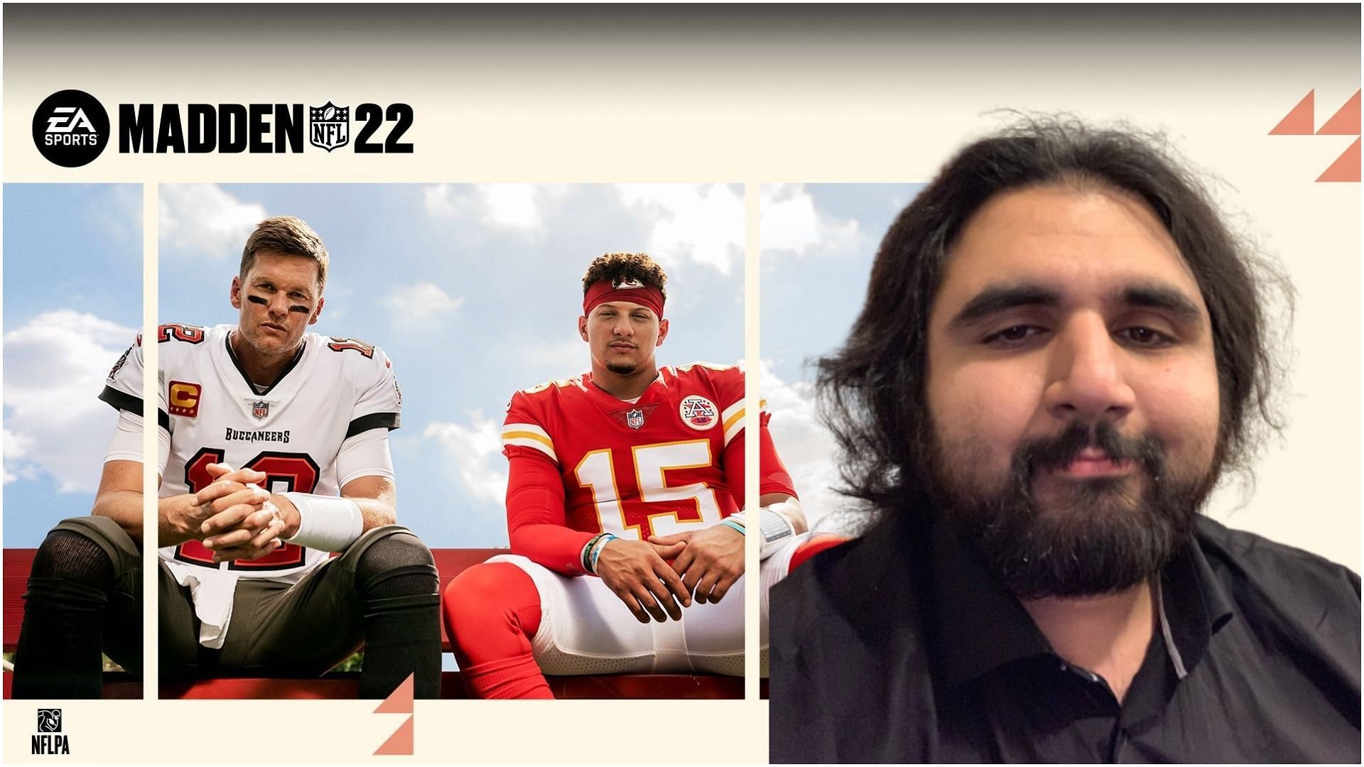 EsfandTV&#039;s Madden NFL skit took the internet by storm (Image via WallpaperCave and Twitter)