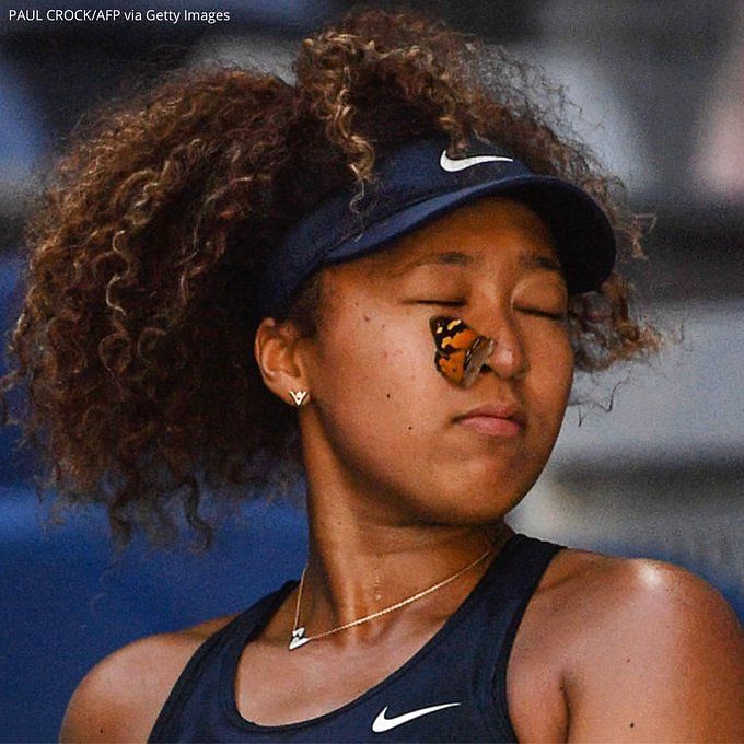 Naomi Osaka wore custom butterfly shoes in a callback to her viral