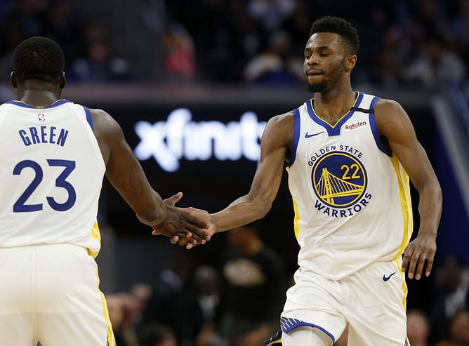 Watch: Draymond Green and Andrew Wiggins' kids mingle with each other on the court in an adorable moment following Golden State Warriors win over Miami Heat