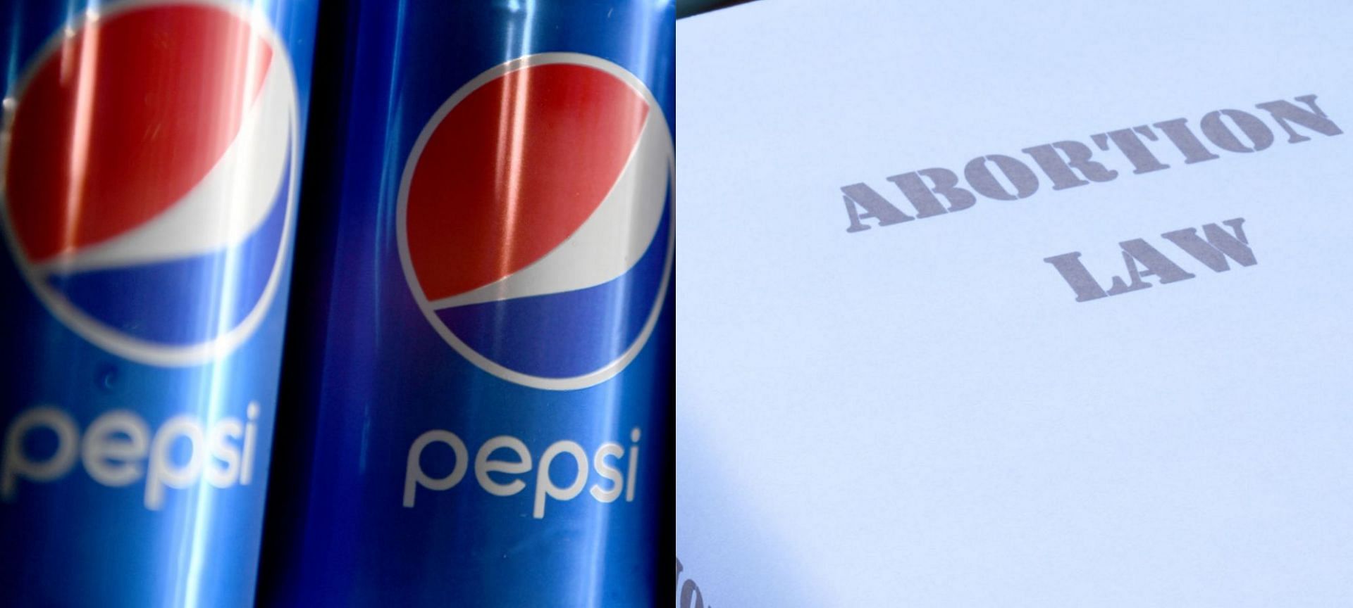PepsiCo came under fire after claims about the company allegedly donating to aid Texas Abortion Bill lawmakers surfaced online (Image via Denise Truscello/Getty Images and ericsphotography/GettyImages)