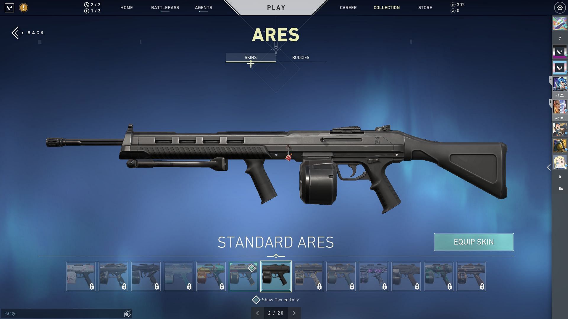 The Ares costs 1550 credits in the in-game store (Image via Sportskeeda)