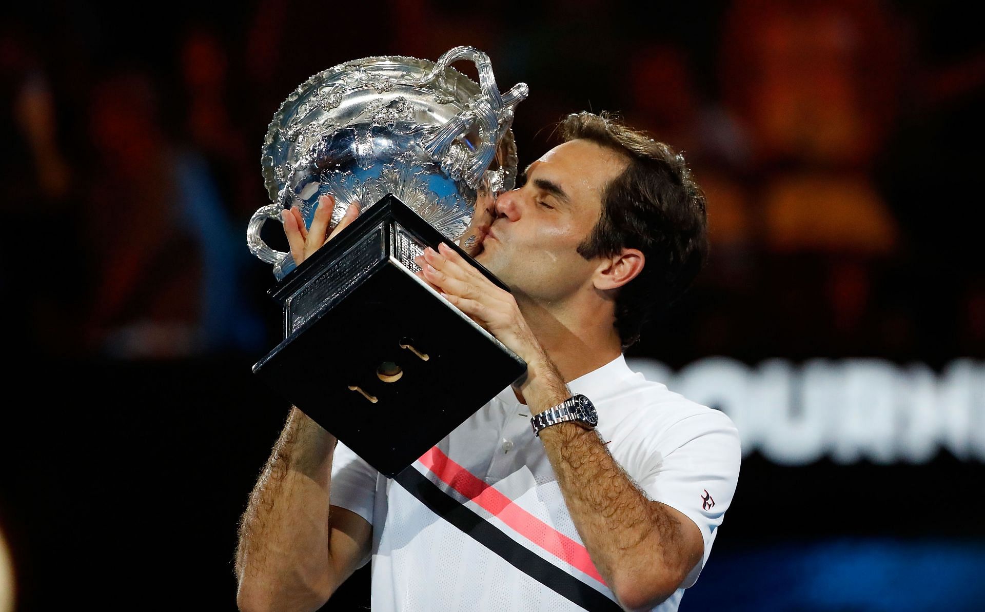 Roger Federer at the 2018 Australian Open