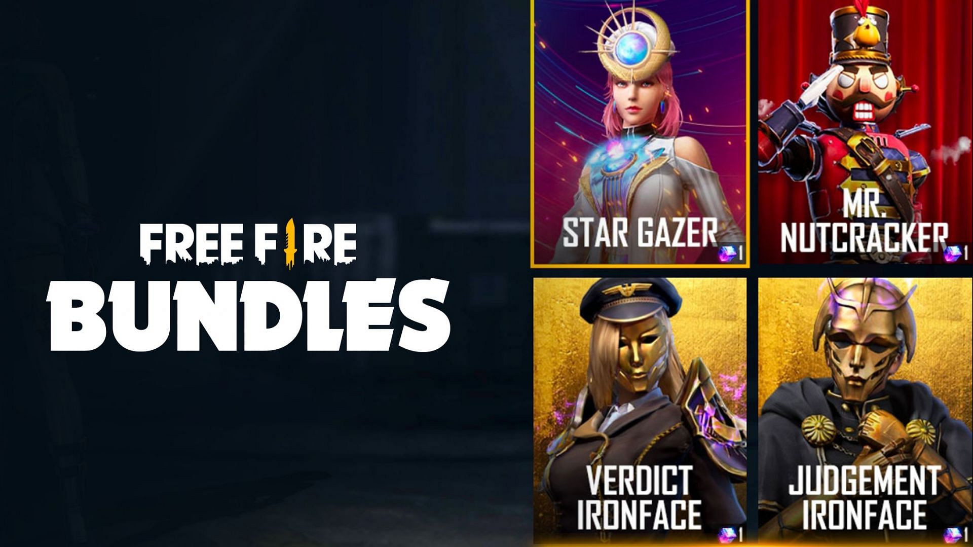 The best character bundles available in the Free Fire store (Image via Sportskeeda)