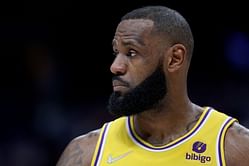 Watch: LeBron James enjoys NFL playoffs action with a glass of wine