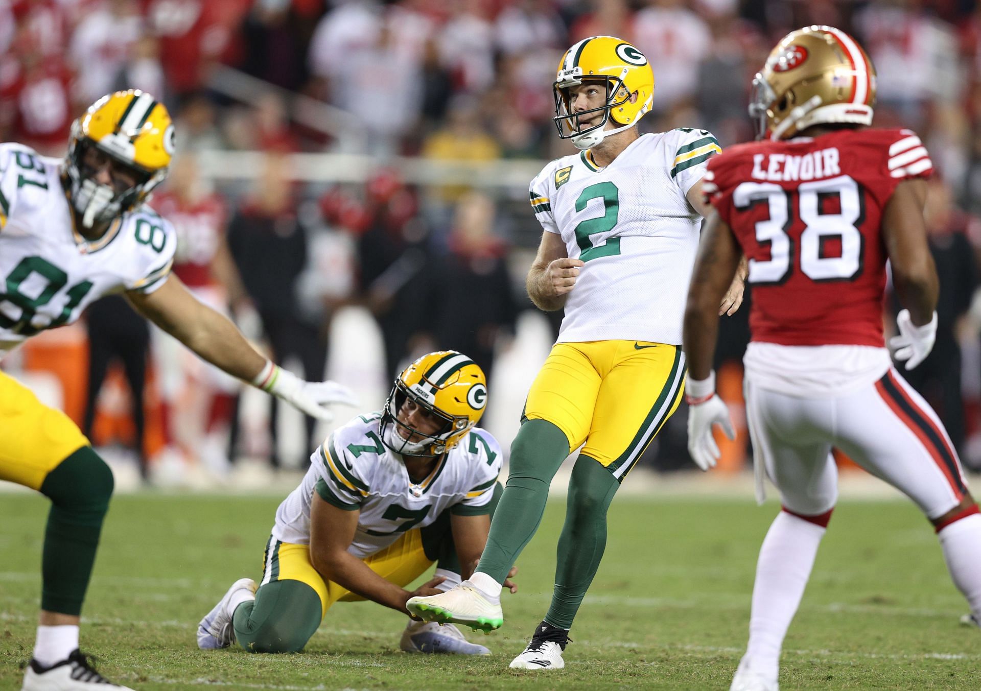 Green Bay kicker Mason Crosby (#2)