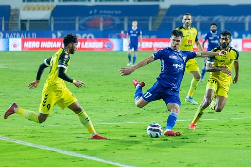 Chennaiyin FC and Hyderabad FC played out a draw (PC:ISL Media)