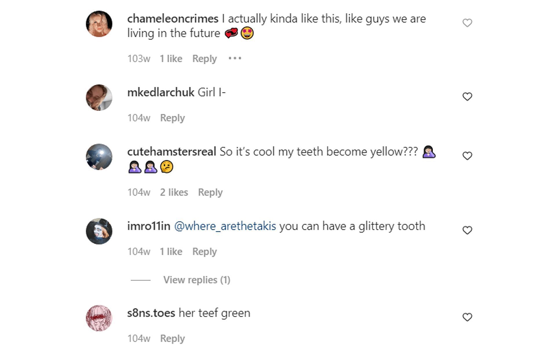 Social media reacts to the tooth polish 2/5 (Image via crometoothpolish/Instagram)
