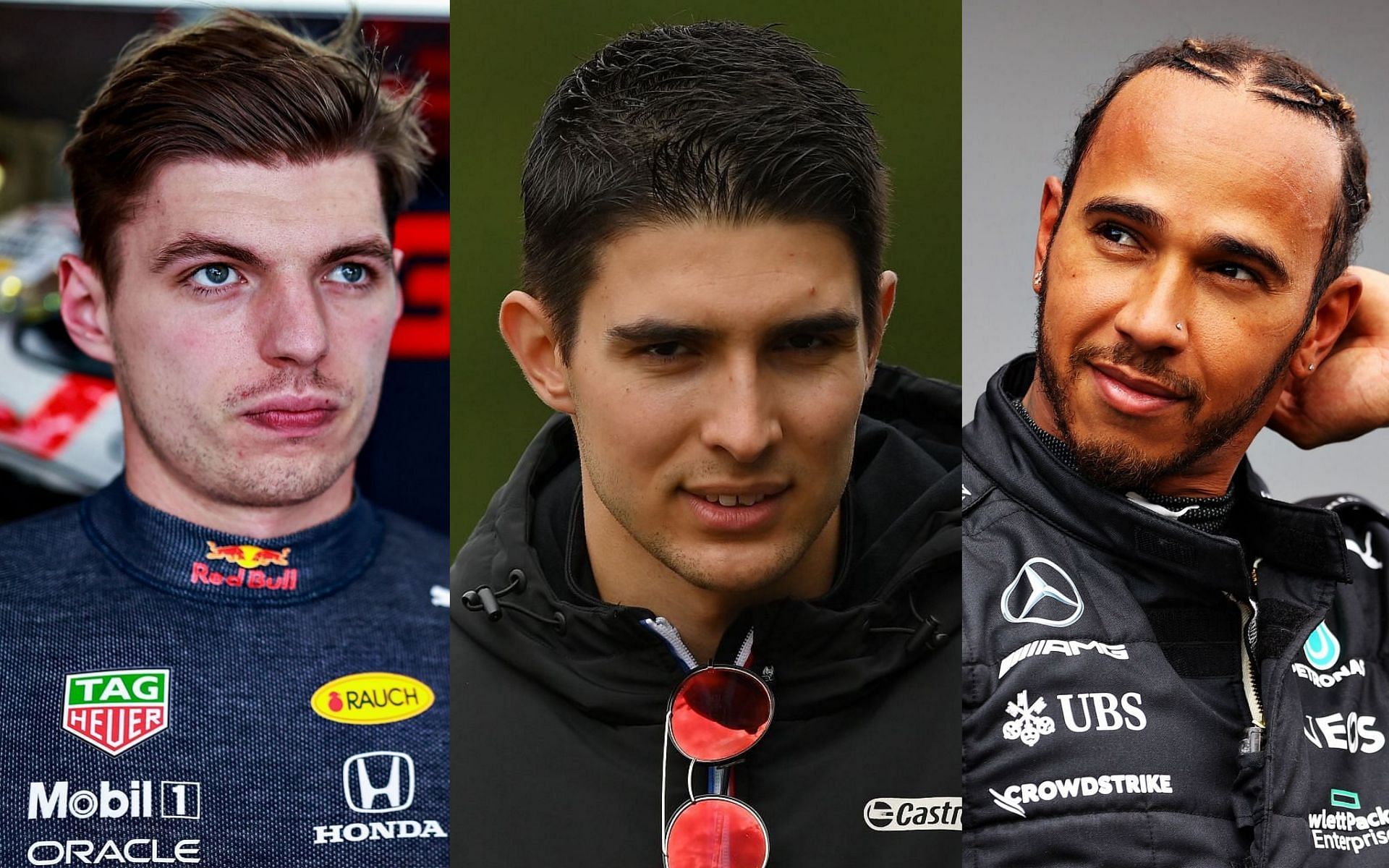 Esteban Ocon (center) hopes to fight Max Verstappen (left) and Lewis Hamilton for the 2022 championship