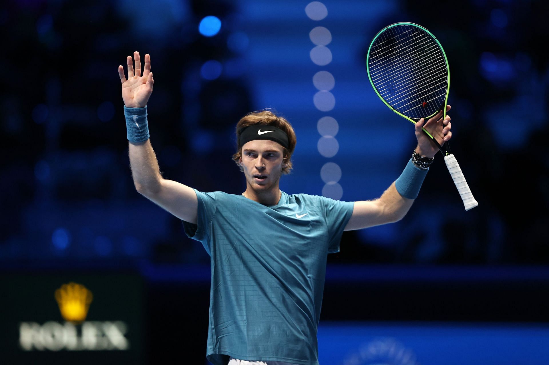 Rublev at the 2021 ATP Finals.