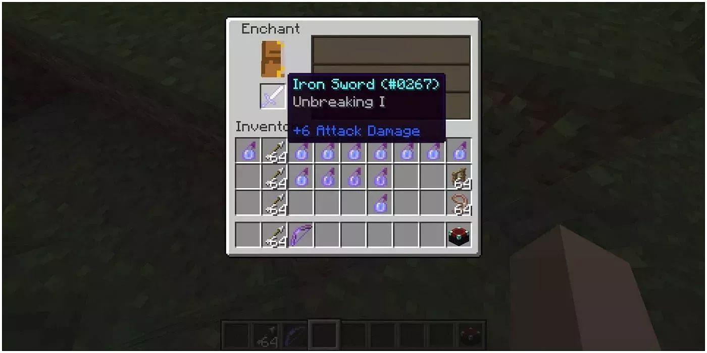 Unbreaking lets players get more mileage out of their weapon (Image via Mojang)