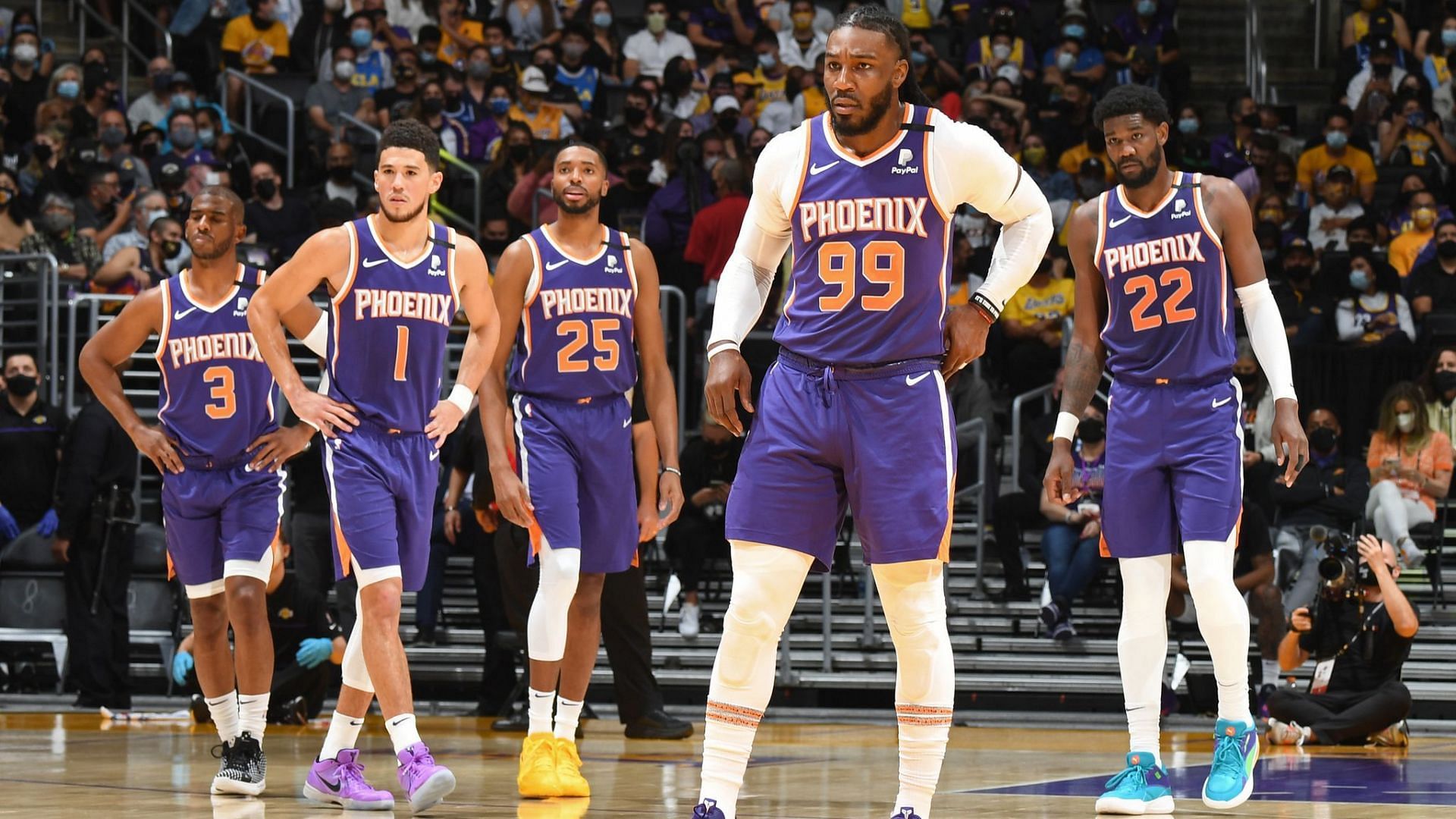 The Phoenix Suns' starting unit will be back on the floor against the Miami Heat. [Photo: Sky Sports]