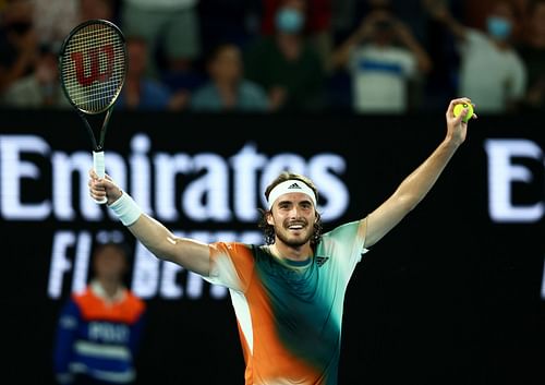 Stefanos Tsitsipas at the 2022 Australian Open