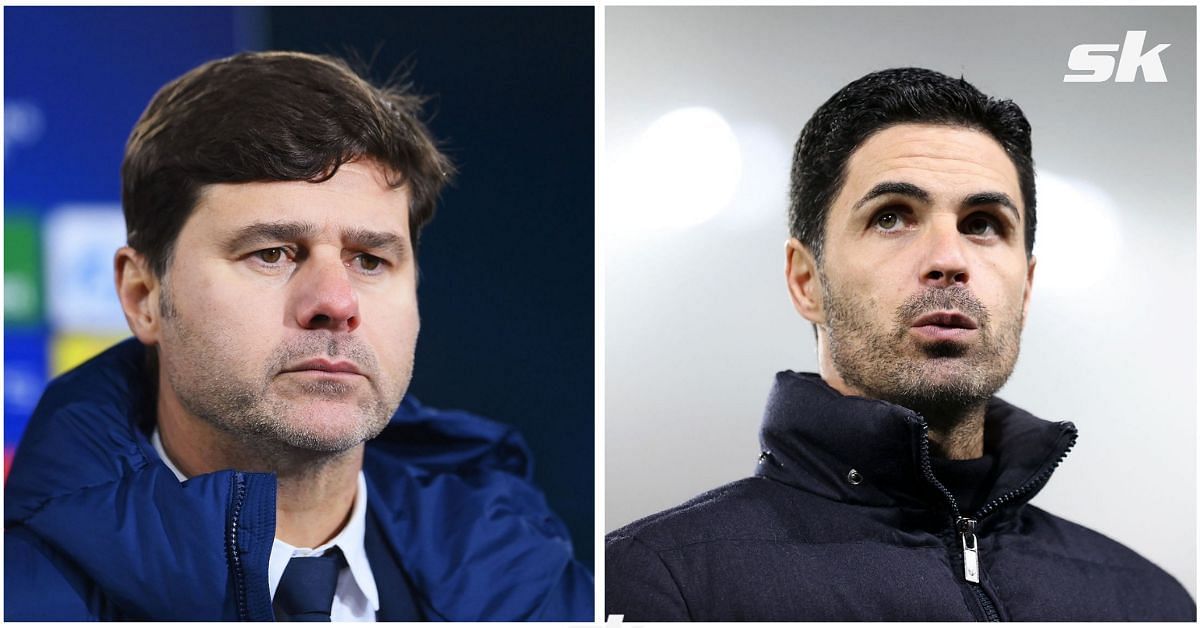 Mikel Arteta (R) could look to sign a midfielder from PSG.