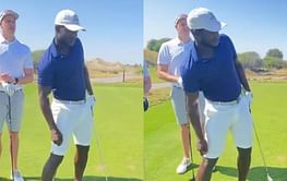 [Watch]: Daren Sammy grooves to Allu Arjun's 'Srivalli' on a golf course