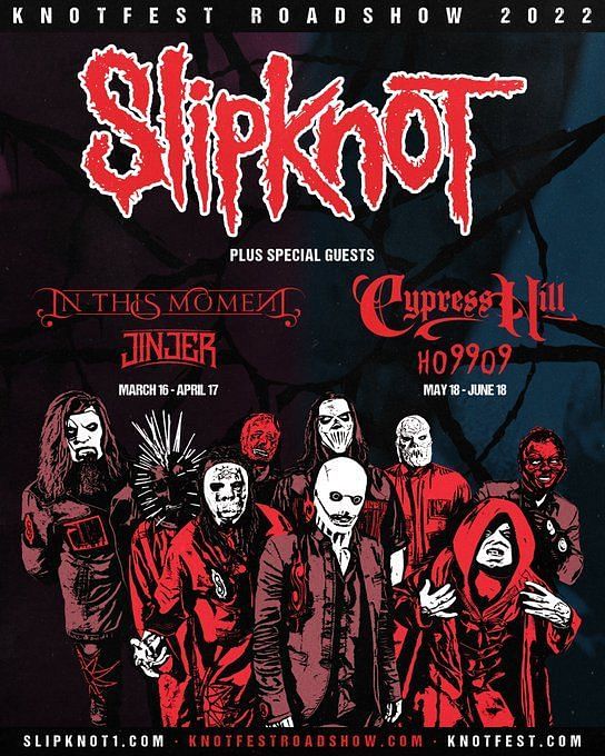 Slipknot Knotfest Roadshow 2022: Schedule, how to buy tickets