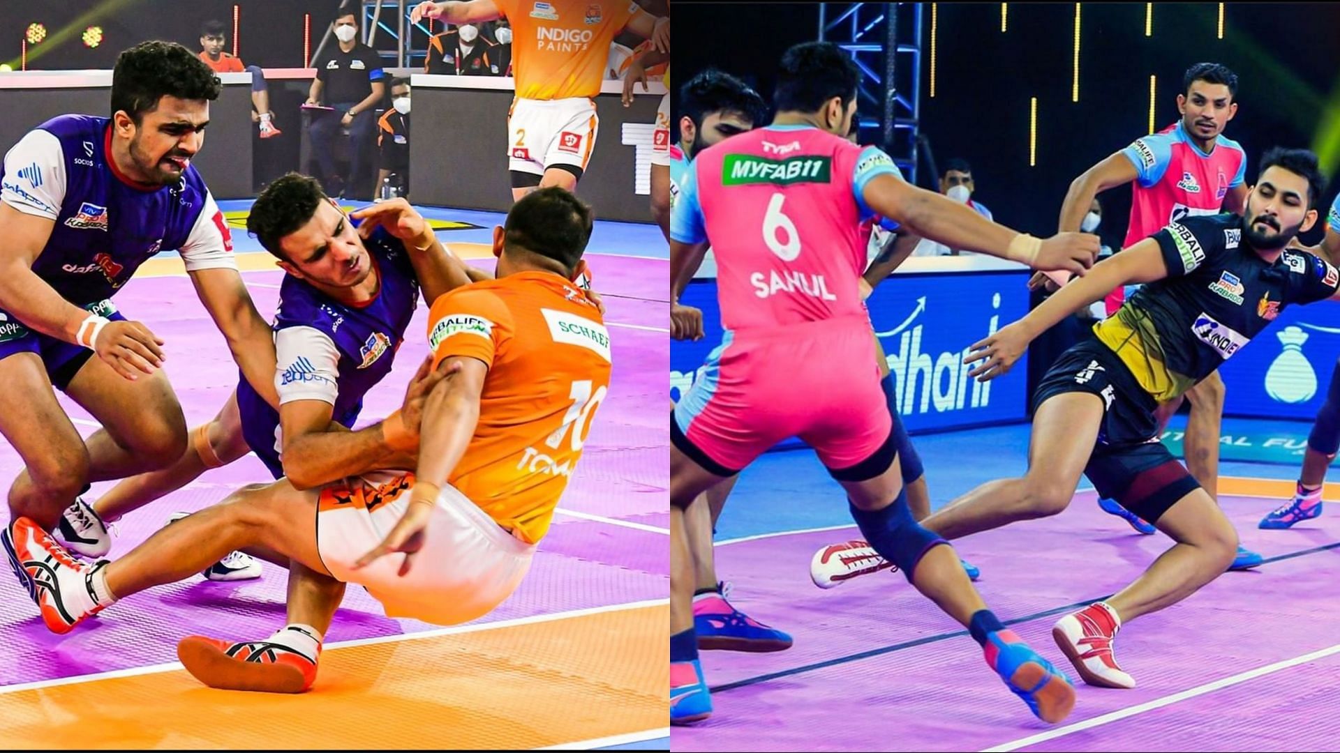 Telugu Titans, Jaipur Pink Panthers, Haryana Steelers and Puneri Paltan were in action earlier tonight (Image: Pro Kabaddi/Instagram)