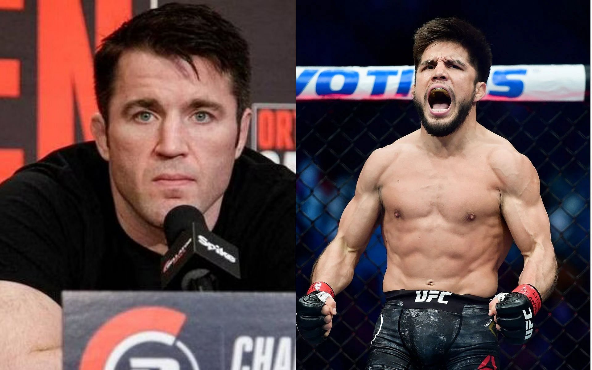 Chael Sonnen (left) and Henry Cejudo (right)