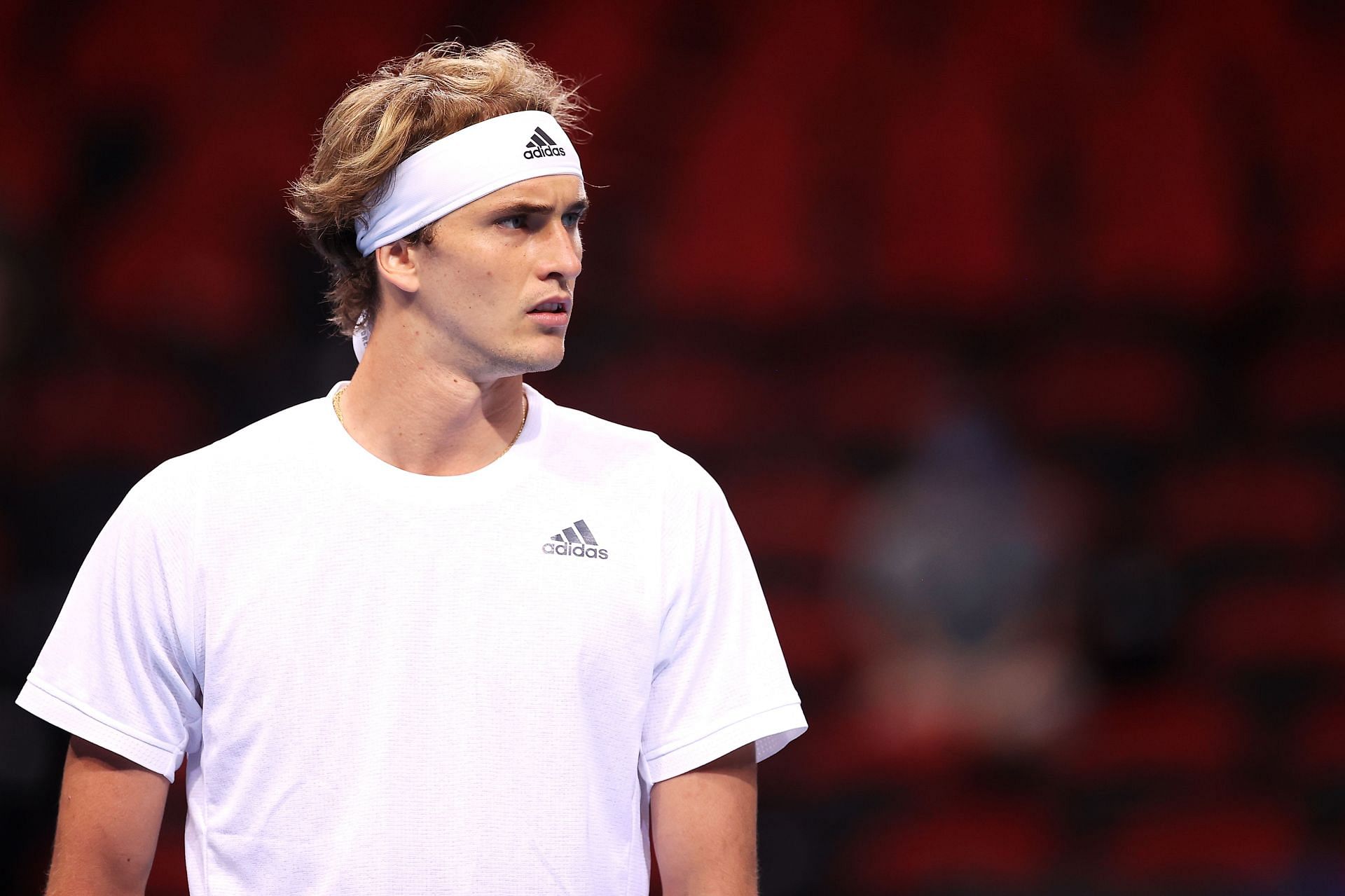 Alexander Zverev looks on during the 2022 ATP Cup.