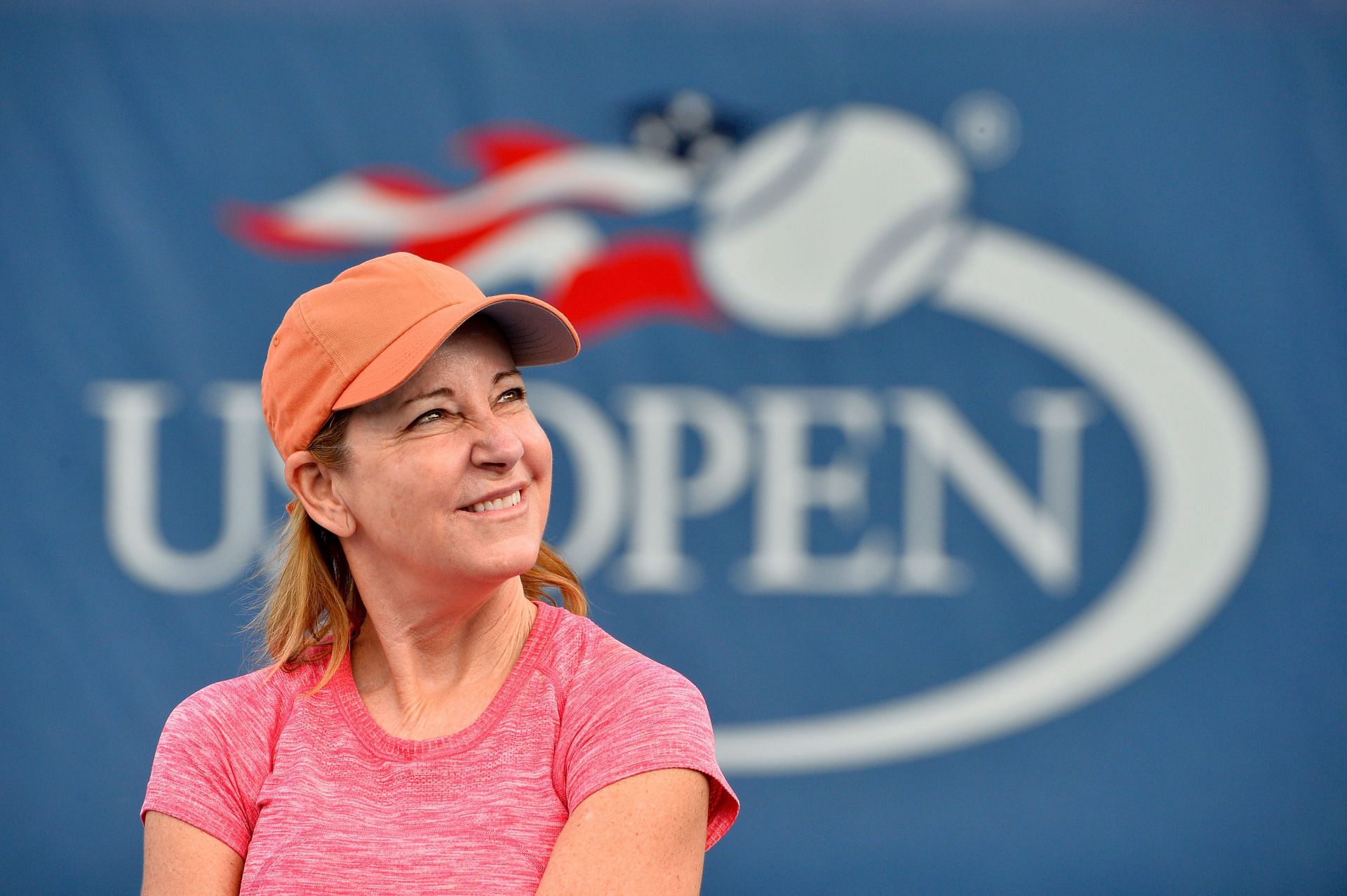 Chris Evert Hosts Tennis Clinic Ahead of the 2015 US Open