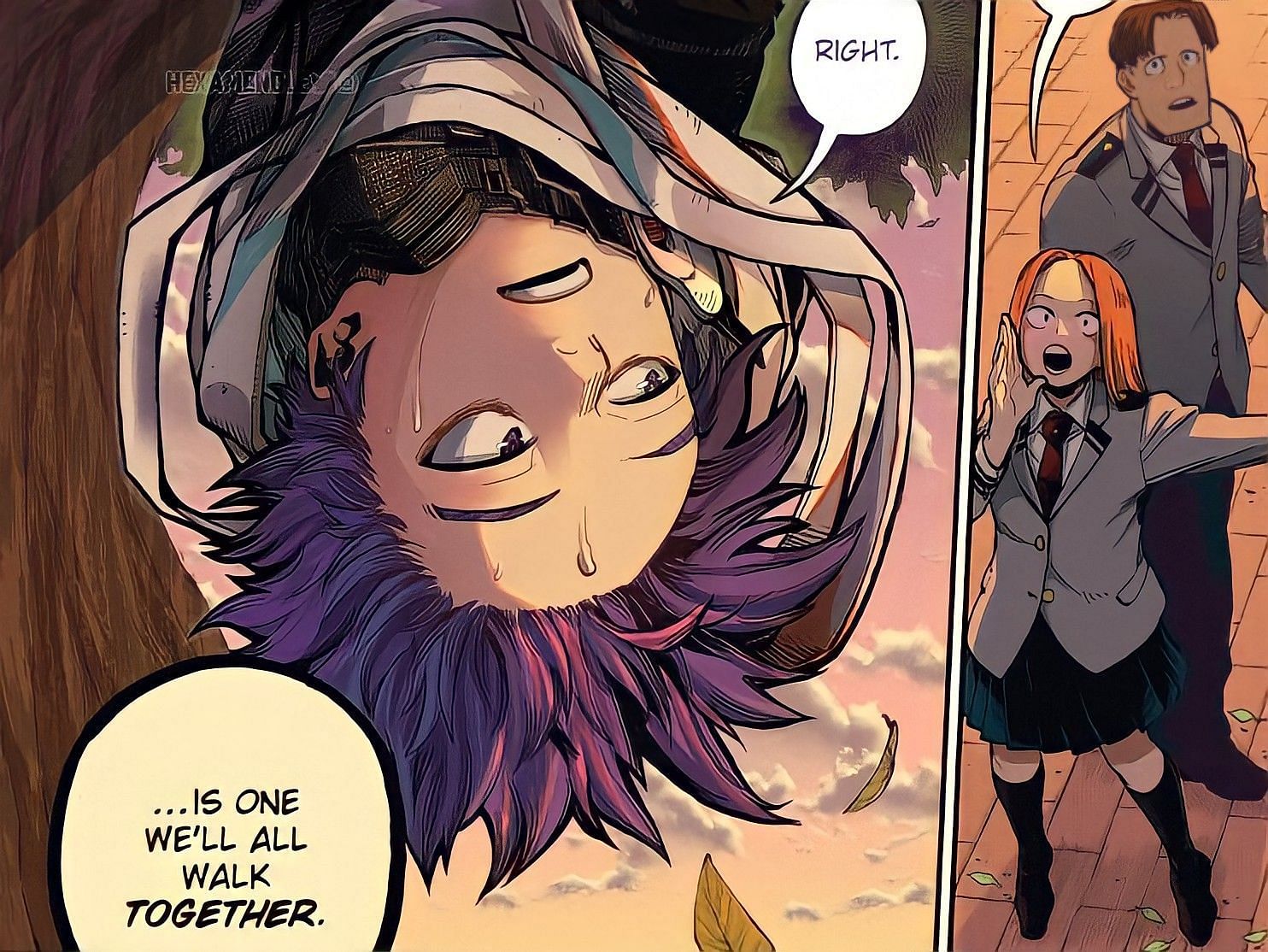 Shinsou in chapter 340 (Image Via Shonen Jump, colored by HEXAMENDLE)