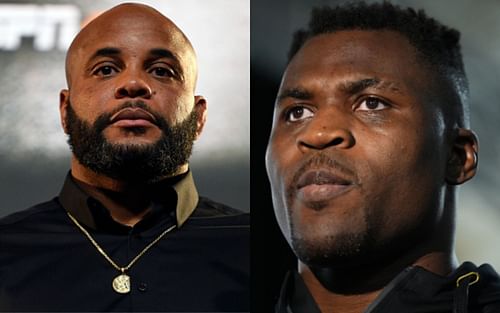 Daniel Cormier (left); Francis Ngannou (right)