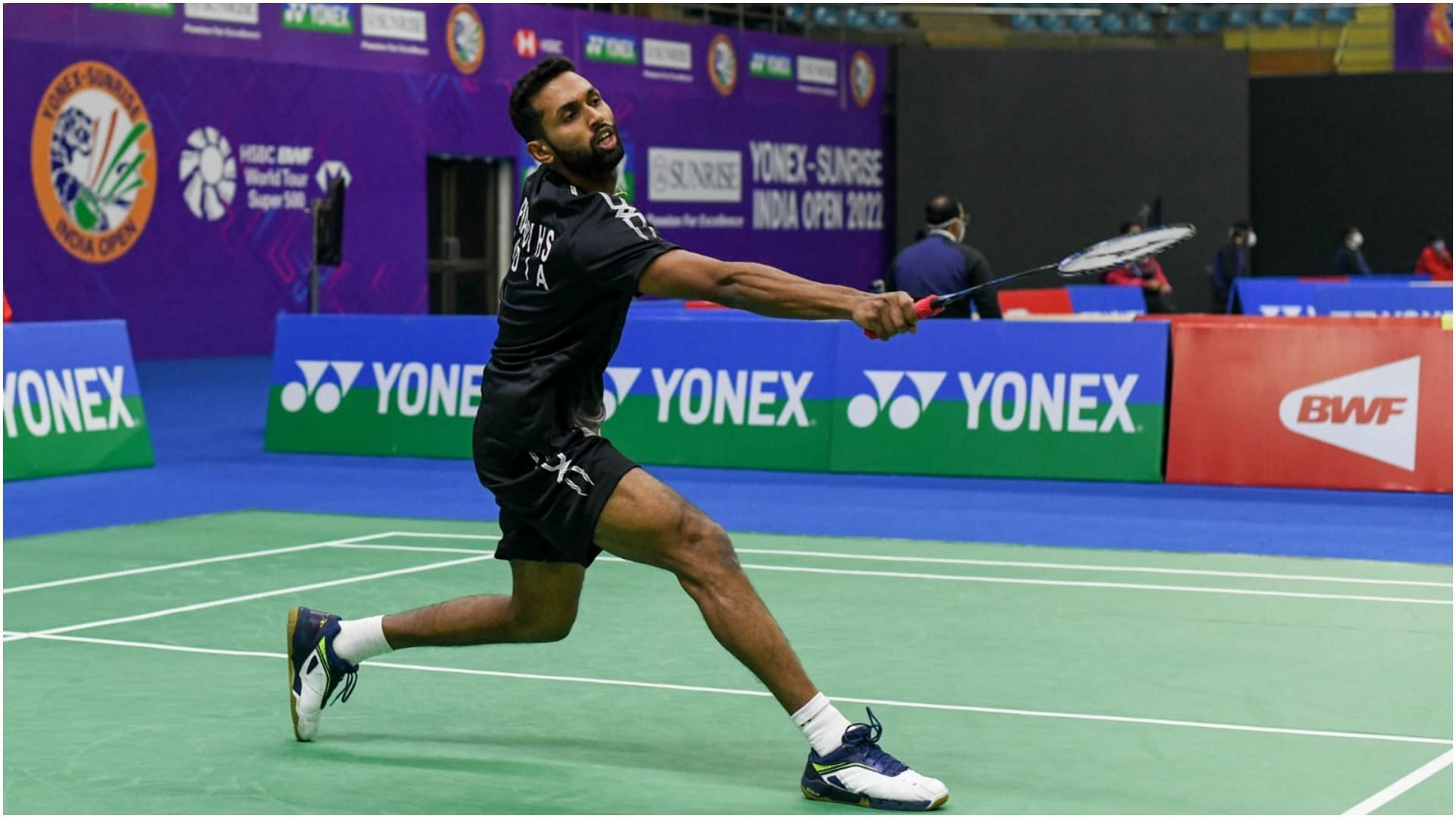 HS Prannoy in action at Yonex Sunrise India Open 2022 (Pic Credit: BWF)