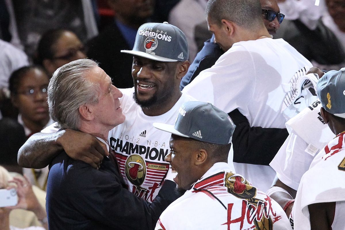 Pat Riley was effusive in his praise of LeBron James in an episode of the NBA&#039;s &#039;75 stories. [Photo: SBNation.com]