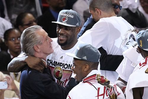 Pat Riley was effusive in his praise of LeBron James in an episode of the NBA's '75 stories. [Photo: SBNation.com]