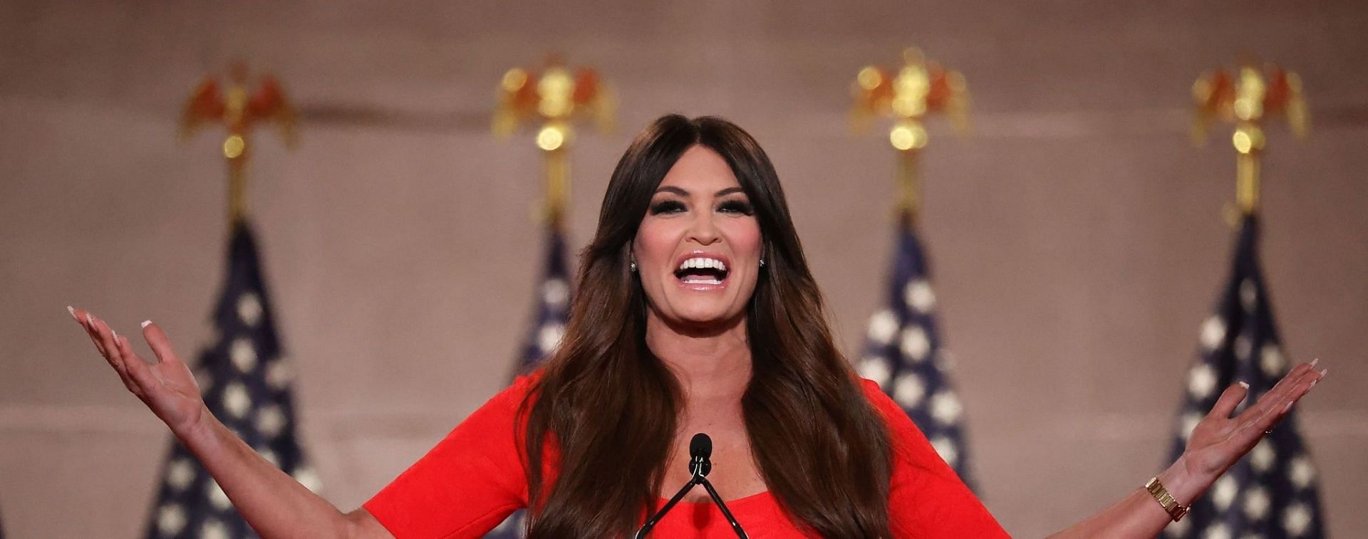 Kimberly Guilfoyle is a media personality and advisor to former US president Donald Trump (Image via Chip Somodevilla/Getty Images)