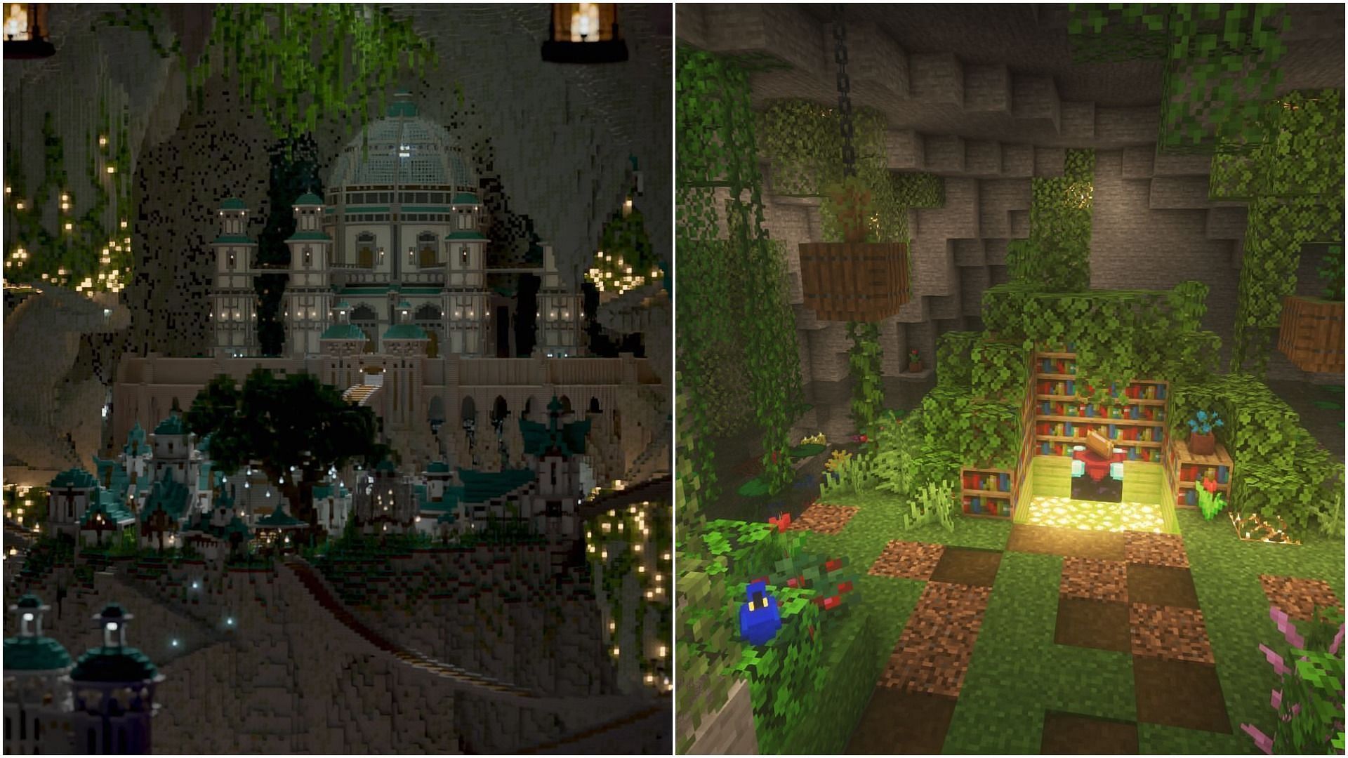 Cool cave builds to create in Minecraft 1.18 version (Image via Minecraft)