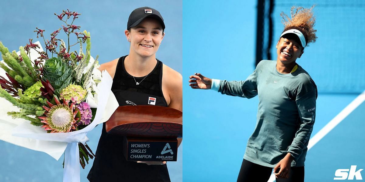 Ashleigh Barty and Naomi Osaka