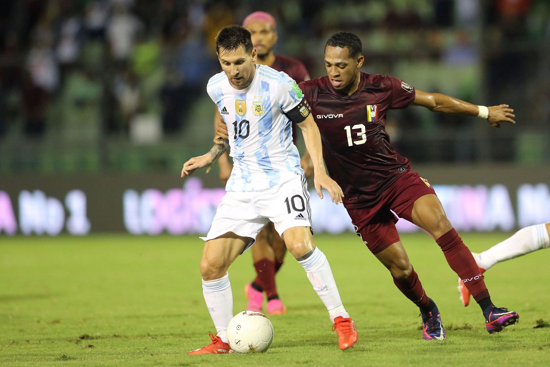 Messi en acción para Argentina