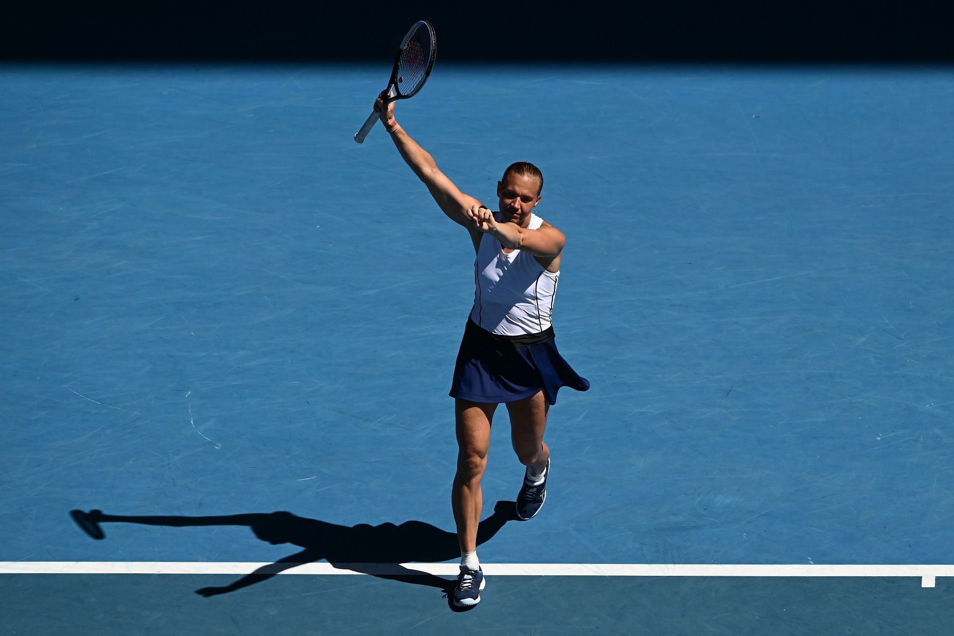 Kanepi after beating Maddison Inglis in the last match