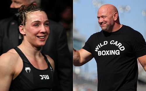 Vanessa Demopoulos (left) and Dana White (right) [Image credits: @lilmonsterdemo on Instagram]