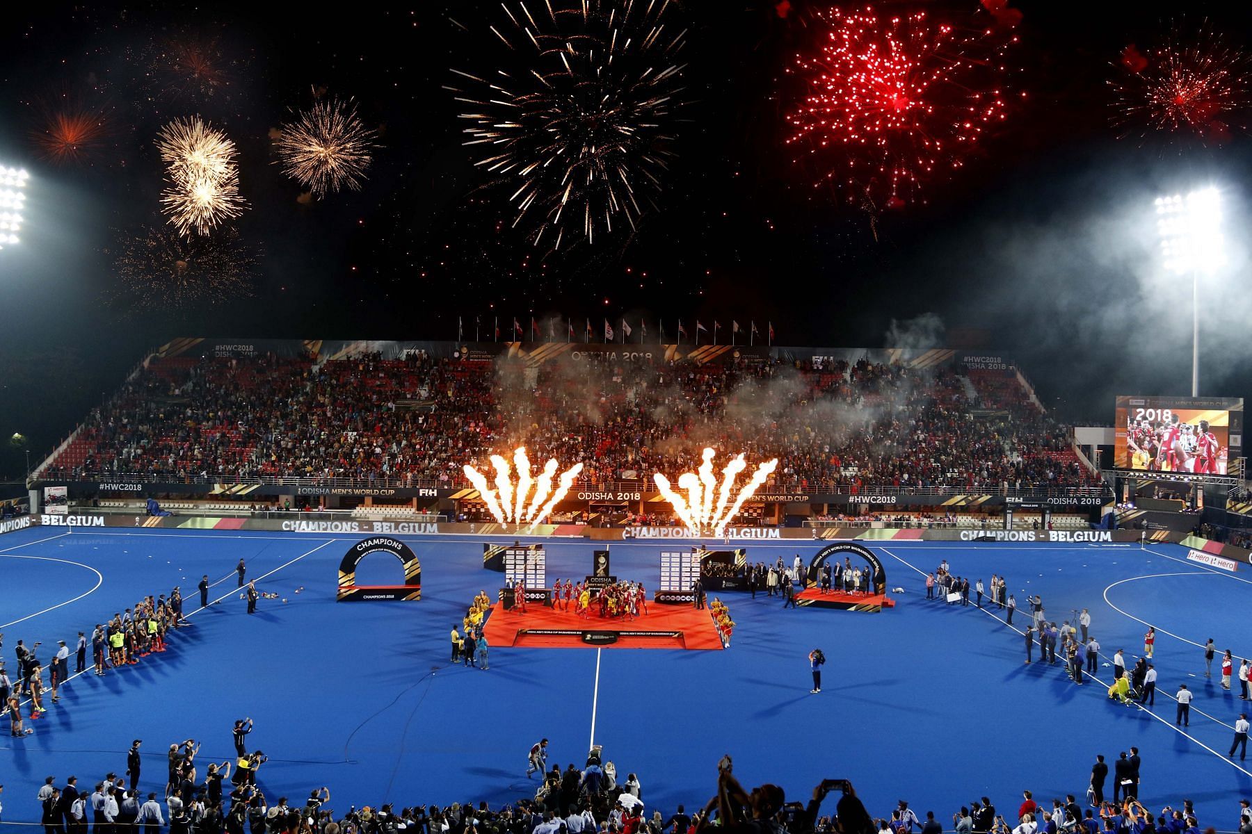 A file photo of the 2018 Hockey World Cup in Bhubaneshwar. (PC: Hockey India)