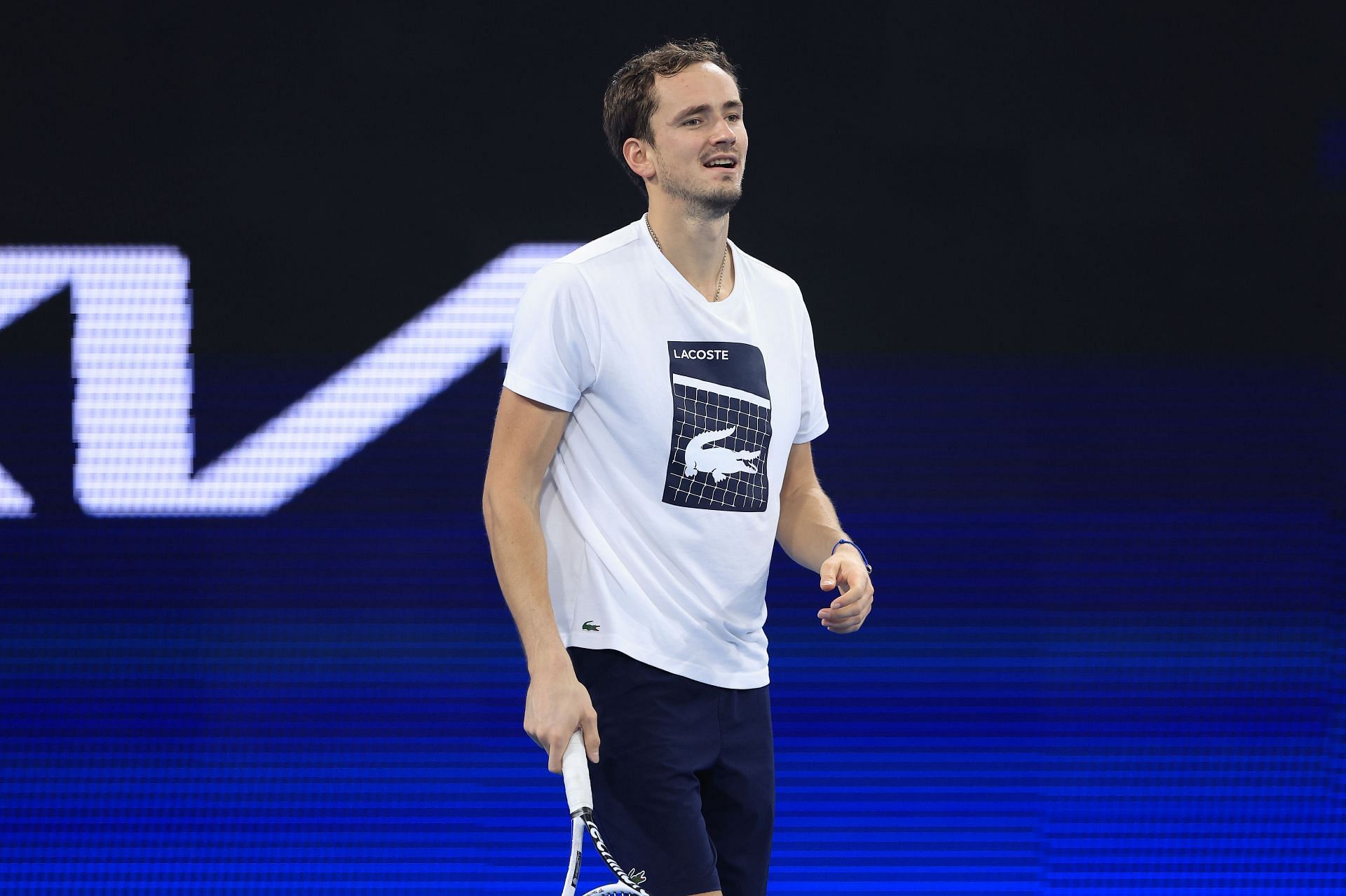 Daniil Medvedev at the 2022 ATP Cup Practice Session.