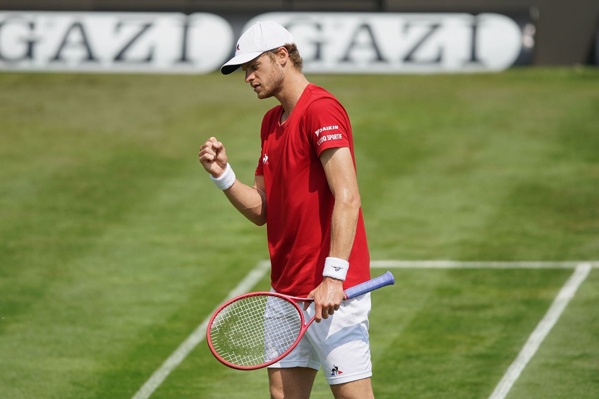 Hanfmann at the 2021 MercedesCup.