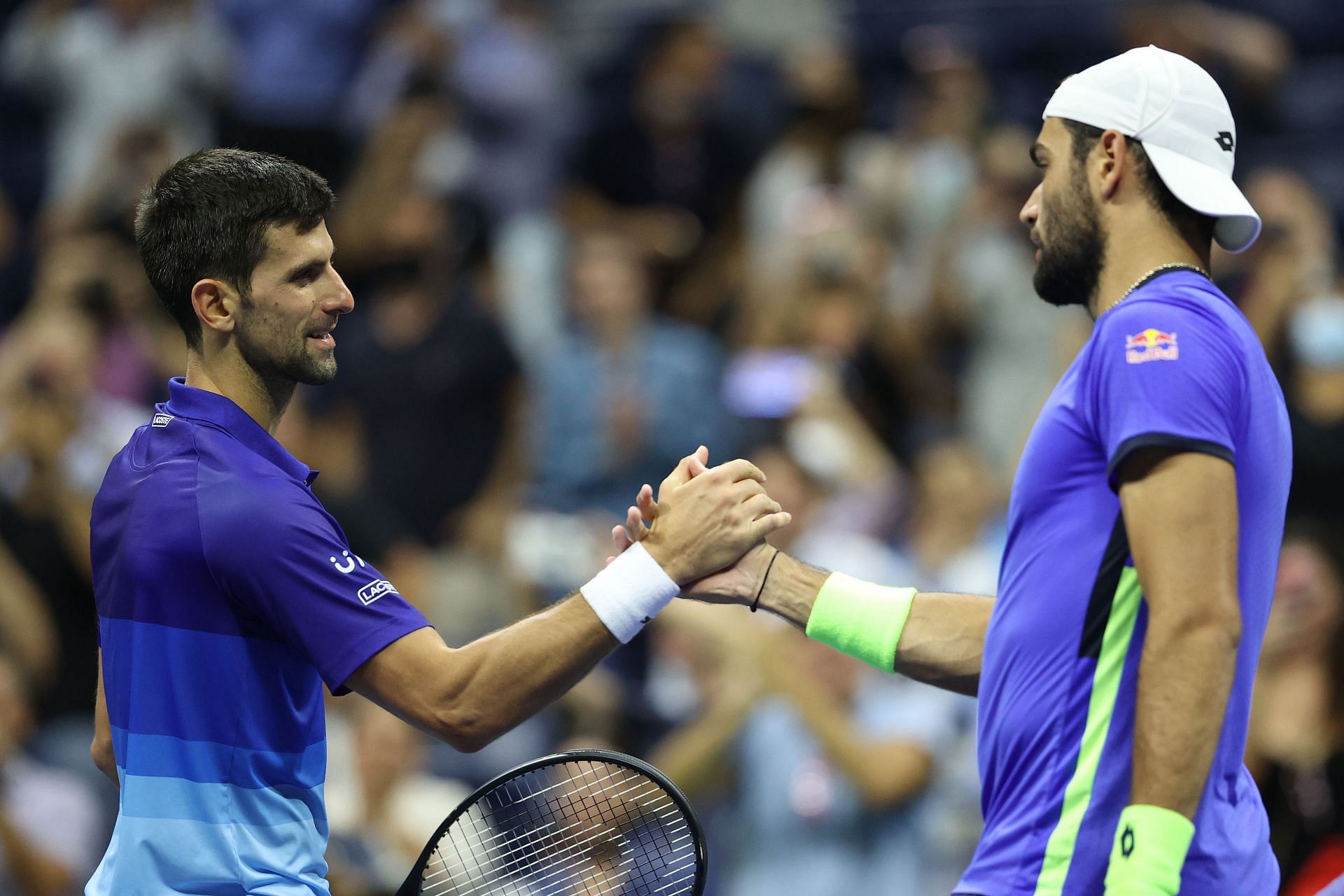 Djokovic and Berrettini at the US Open