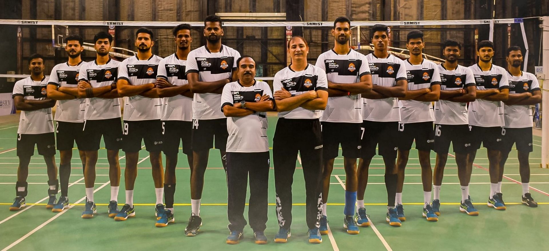 Ahmedabad Defenders squad for the Prime Volleyball League (Pic Credit: Ahmedabad Defenders)