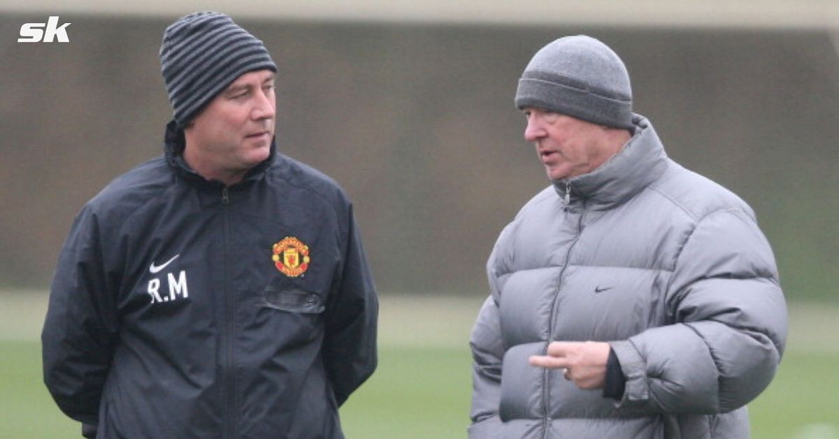Ex-Manchester United boss Sir Alex Ferguson (right) with Rene Meulensteen.