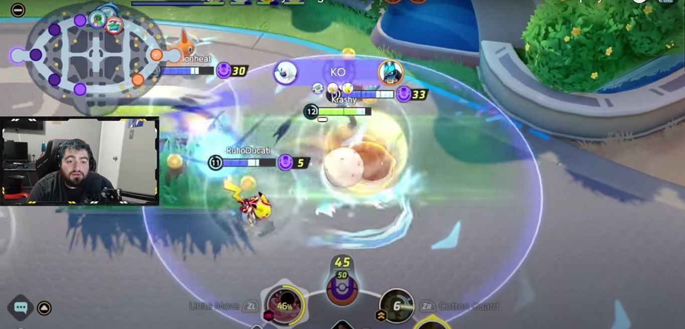 Eldegoss&#039; Leaf Tornado creates a path for teammates to move fast (Image via TiMi Studios)