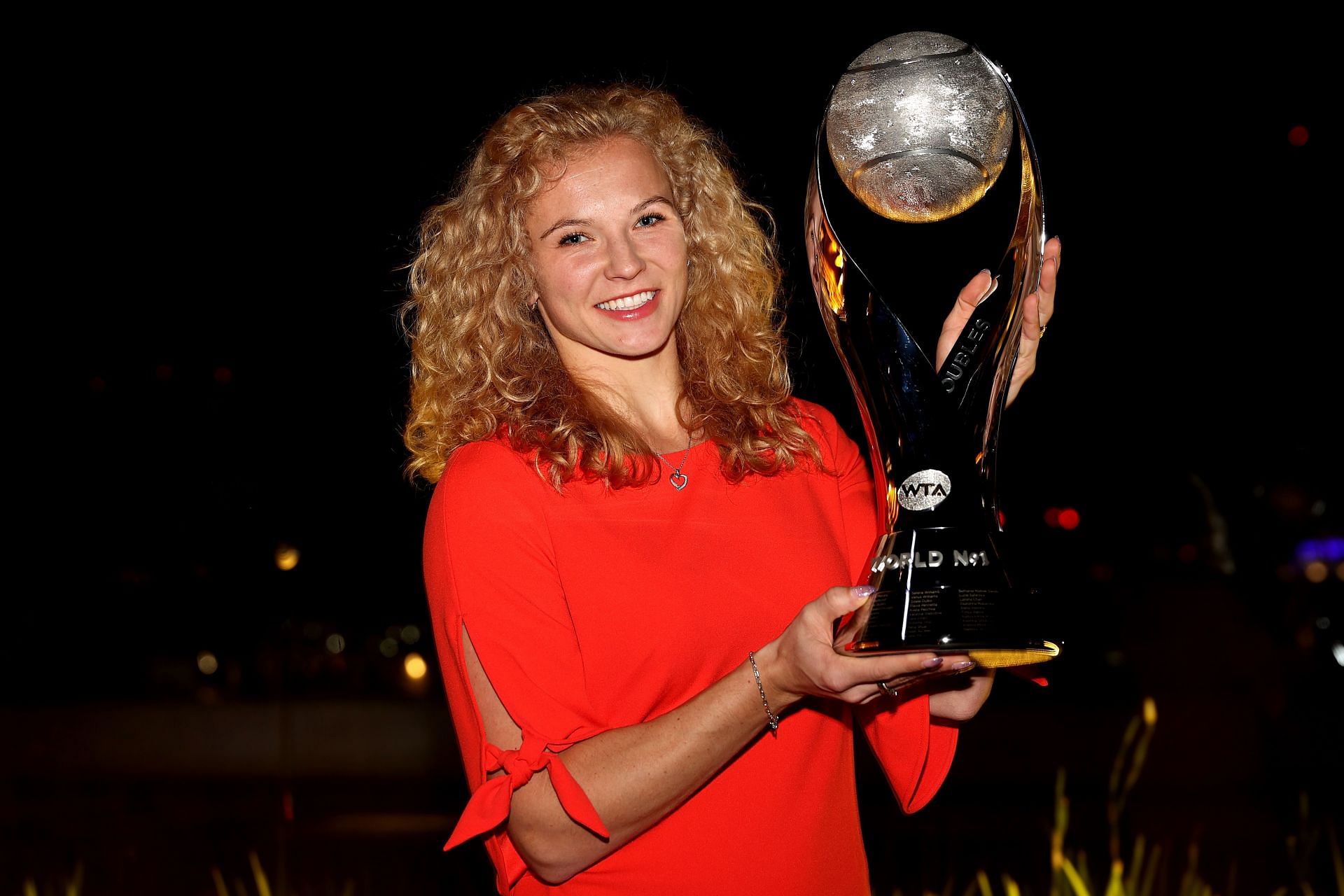 Katerina Siniakova at the 2021 WTA Finals.